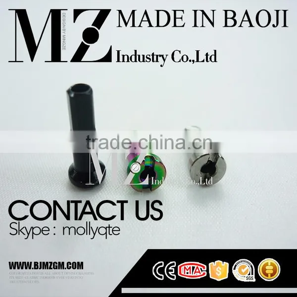 high strength gr5 titanium alloy M2.2 titanium spoke nipple