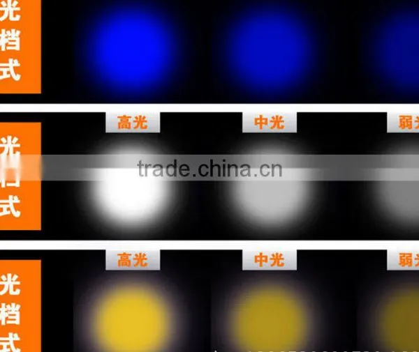 A-ok 3W White LED+3W Blue LED +3 LED Aluminium Fishing Light With Support and Charger photo-6