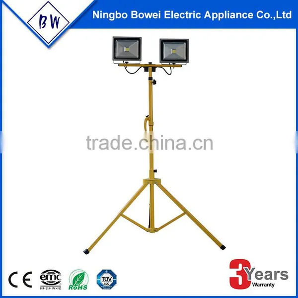 Two Lamp 50W Bright Good QualityLED Floodlight With Tripod
