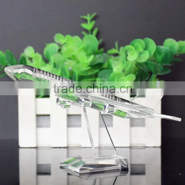 Crystal Glass Plane Model Toy photo-4