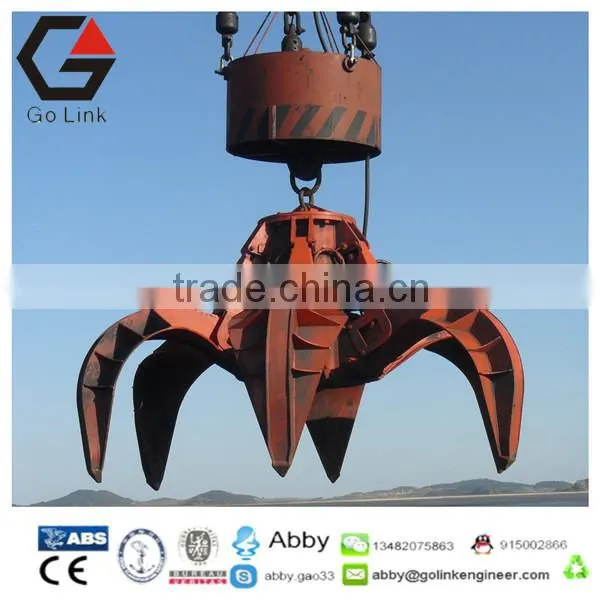Electric Hydraulic Orange Peel Grab Steel Scrap Grabs Housing Waste Grapple China Manufacture Garbage Grab Crane photo-5