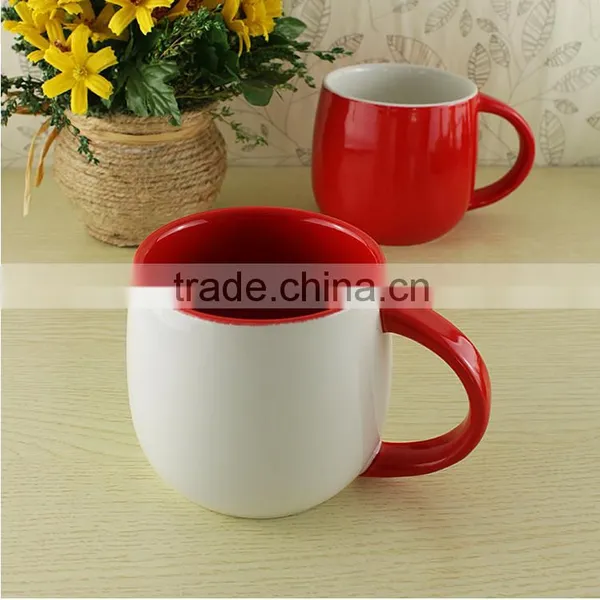 Hot Sales Red and White Couple Creamic Mug photo-5