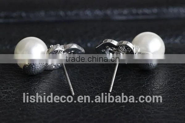 High Quality Earring Pearl Stud Earrings Jewelry Pearl Earring Jewelry For Sale photo-3