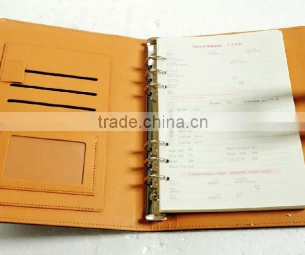 2013 Dark Brown a5 Personalized Embossing Promotion Pull up Leather Diary With Closure for Company Advertisement photo-2