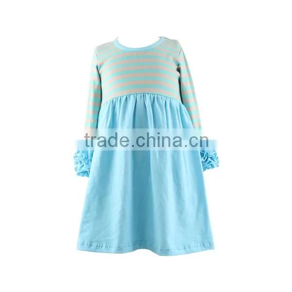 Infant Clothes Autumn Dress Wholesale Baby Remake Frocks White Skirt Icing Toddler Dress Ruffle Sleeve Dresses Girls photo-5