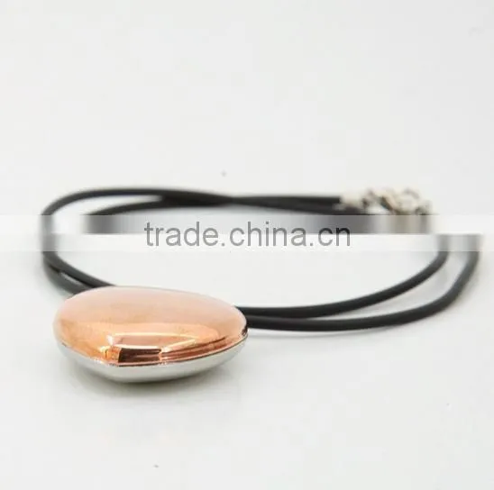 Unique Bio Energy Jwelry With Magnetic Heart Pendant in Rose Gold