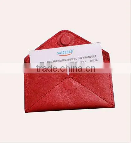 Genuine Leather Wallet Name Card Holder pu Passport Card Holder