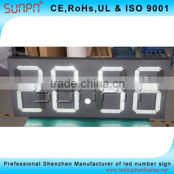 Australia 20 Inch 4 Digits Outdoor Led Clock /time/date /temperature Sign photo-5