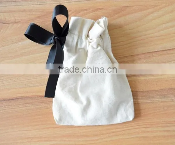 Custom Cotton Bag Drawstring Bag Jewelry Pouches (20150729J59) photo-2
