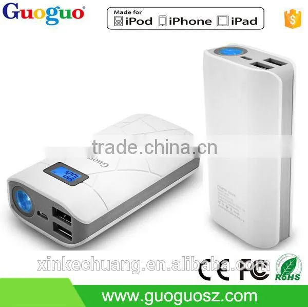 Portable CE Rohs 10000mah Power Bank Charger With LED Torch Light and LCD Display photo-5