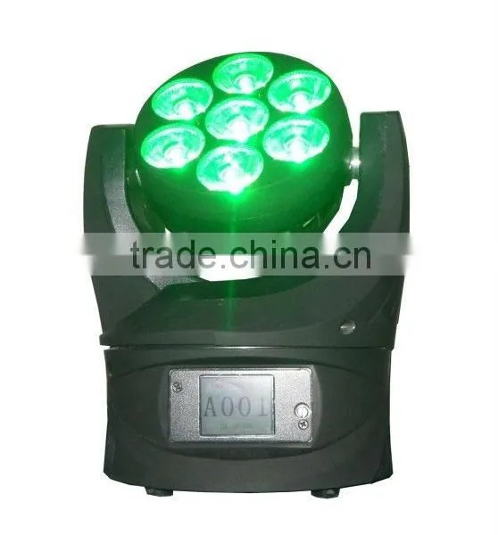 7pcs 12w 4in1 Mini Moving Head Led DJ Light photo-3