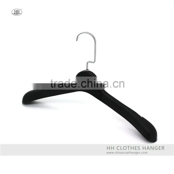 Plastic Coat Suit Hanger With Logo Printing and Squre Hook for Garment photo-2