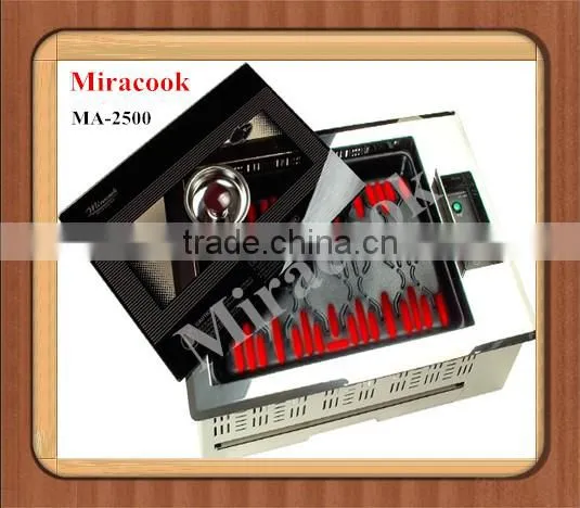 Korean Spit Roast Grill, Korean Restaurant Not Smoke Grill, Teppanyaki Table Grill, Korean Smokeless Barbecue Grill ,with CE,UL