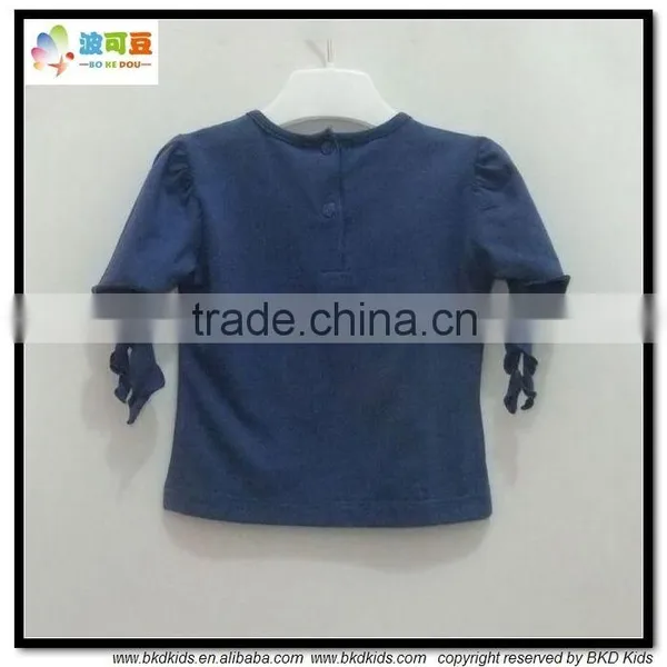 BKD OEM Service Cotton Navy T-shirts Baby photo-2