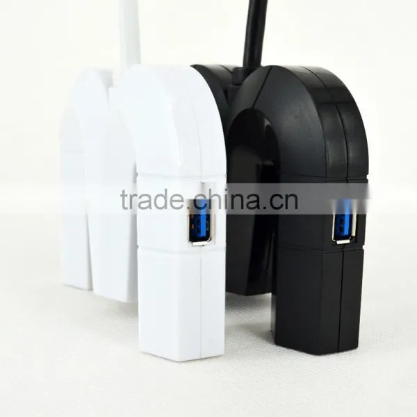 4 Port the Shape of 3 Font USB 3.0 HUB for Windows 95/98/2000/2003/ME/XP/Vista or Mac OS 8.1/Windows7 photo-5