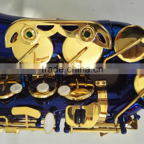 Blue Saxophone Cheap Price Colored Saxophones for Beginners photo-2