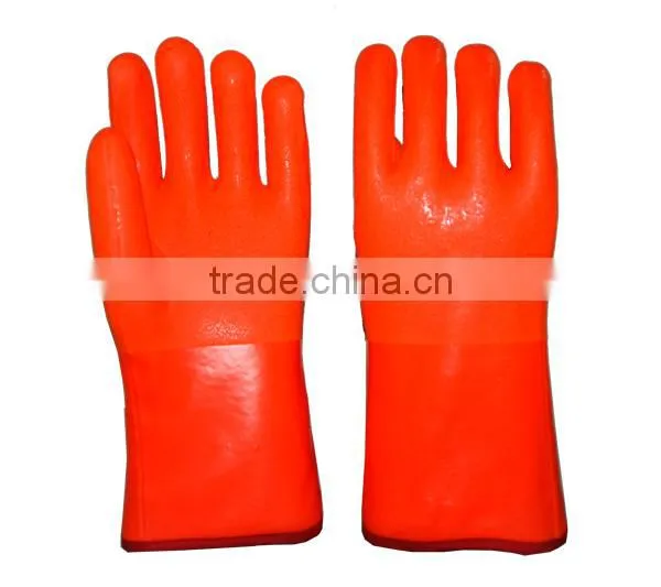 High Quality China Flourescent Pvc Anti-Cold Glove For Winter photo-3