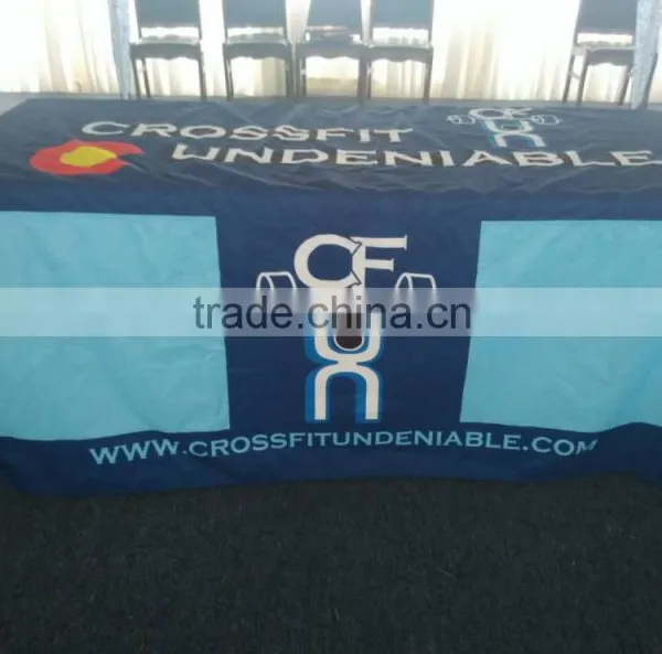 Customized Size Digital Printing Draped Table Cloth Advertising photo-4