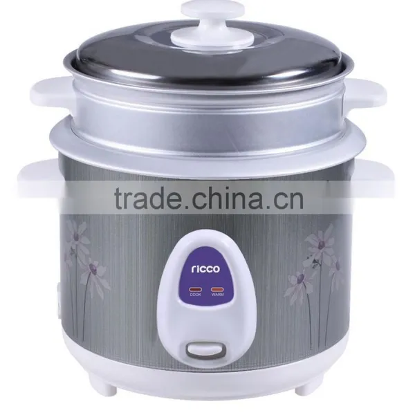 1L Cylinder Electric Rice Cooker With Steam Basket and Stainless Steel Lid photo-2