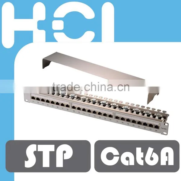 Cat6A RJ45 8P8C STP Modular Patch Panel