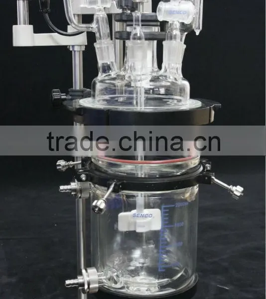 FC202 2L Cap Style Jacketed Glass Reactor - SENCO-China Made photo-2