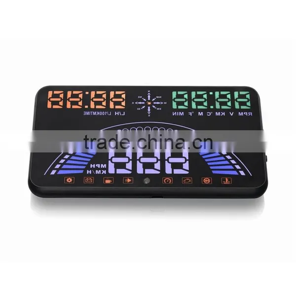 5.8 Inch Screen Hud S7 GPS Hud for Car With Speed and Overspeed photo-5