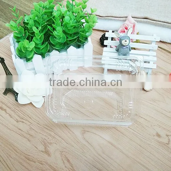 OPS Clear Clamshell Disposable Plastic Containers With Hinged Lids photo-3