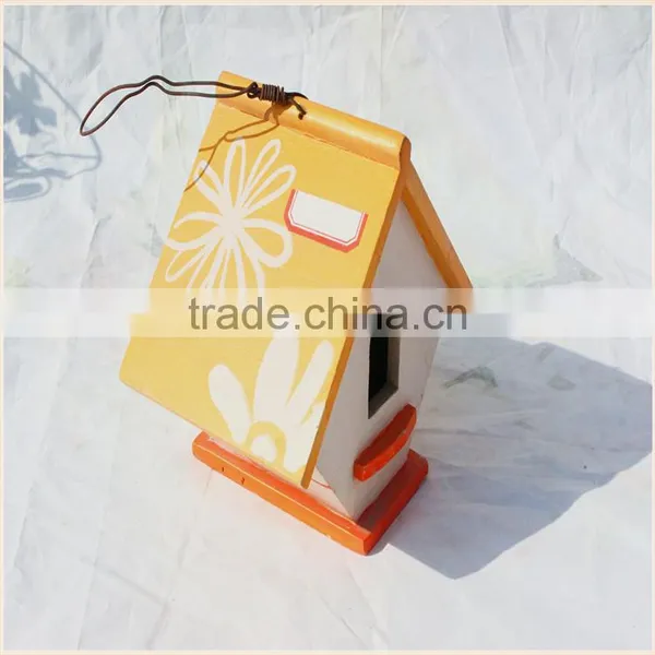 Hot Sale Eco-friendly New Unfinished Wooden Bird House Wholesale photo-2