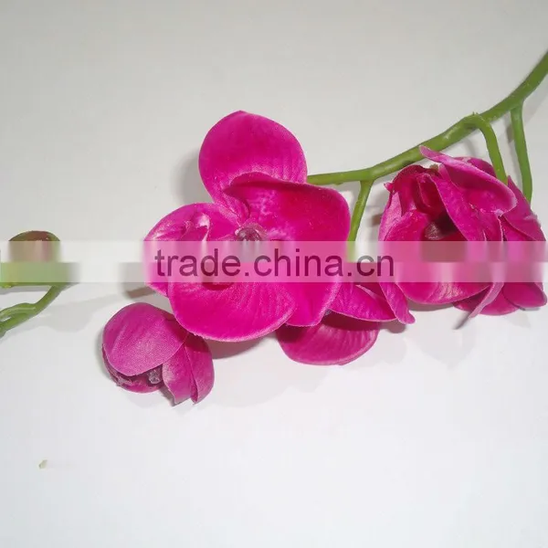 Sleek Realistic Factory Direct Artificial Mini Butterfly Orchid Latex Orchid Flower
