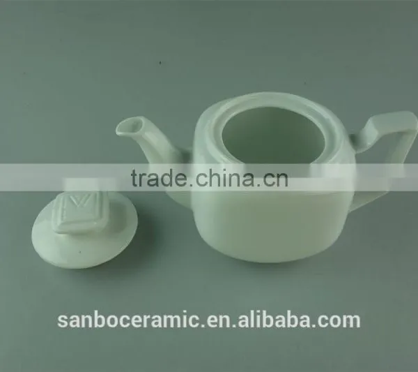 Wholesale Cheap Ceramic Teapot With Infuser, White Ceramic Tea Pot photo-2