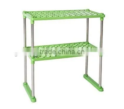 Mix Color Stock Layer 2 Steel Tub Multifunction Combined Storage Rack photo-3