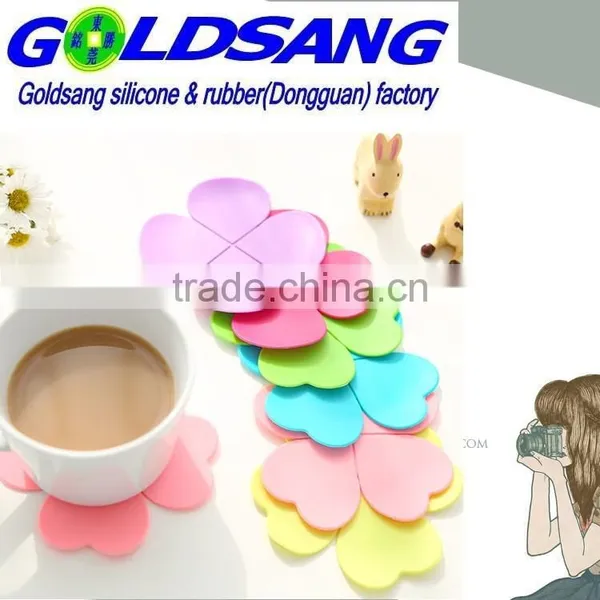 Hot Selling Custominzed Fllower Shape Heat Resistant Silicone Cup Mat photo-2