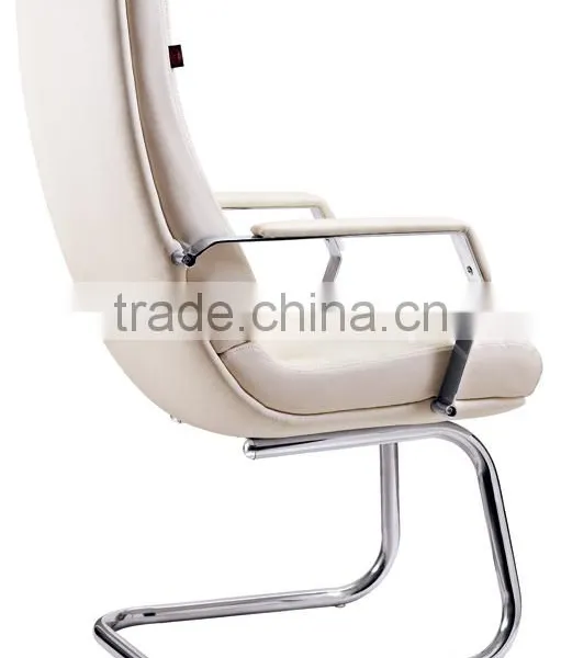 Elegnt Big Boss Manager White Leather Executive Computer Swivel Chair photo-5