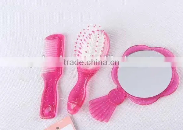 3PC Plastic Mirror and Comb Set photo-3