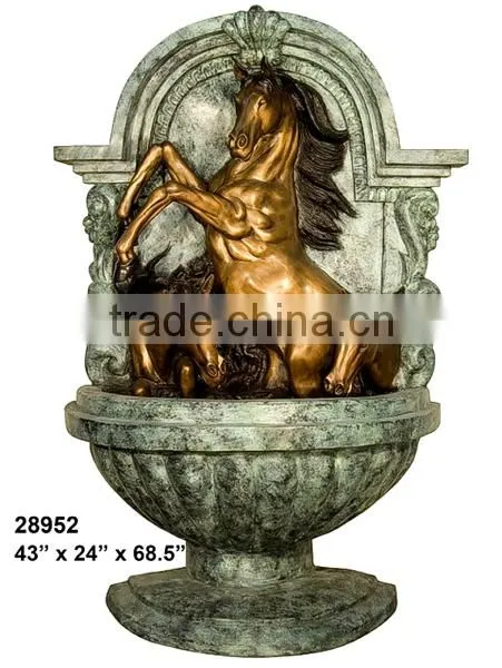 Home Decor Metal Craft Bronze Horse Head for Wall Decoration photo-2