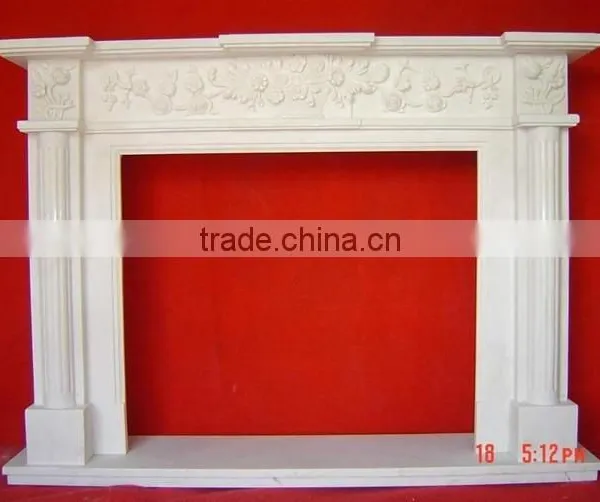 Modern Home Decor Stone Carving Marble Fireplace Mantels photo-3