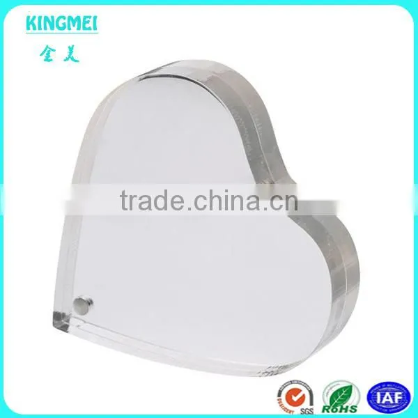 KM-CP77 Cheap New Products Heart Shape Magnetic Acrylic Lovely Photo Frame photo-3