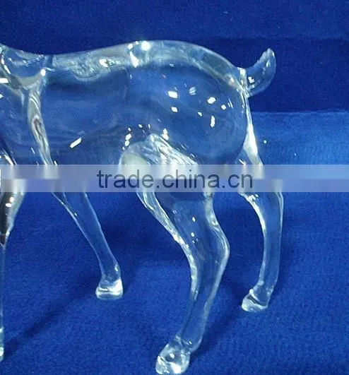 Hot Selling Acrylic Xmas Reindeer Figurines Decoration photo-3