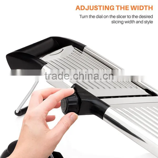 Stainless Steel Mandoline Slicer Adjustable Blades Vegetable Food Cutter photo-5