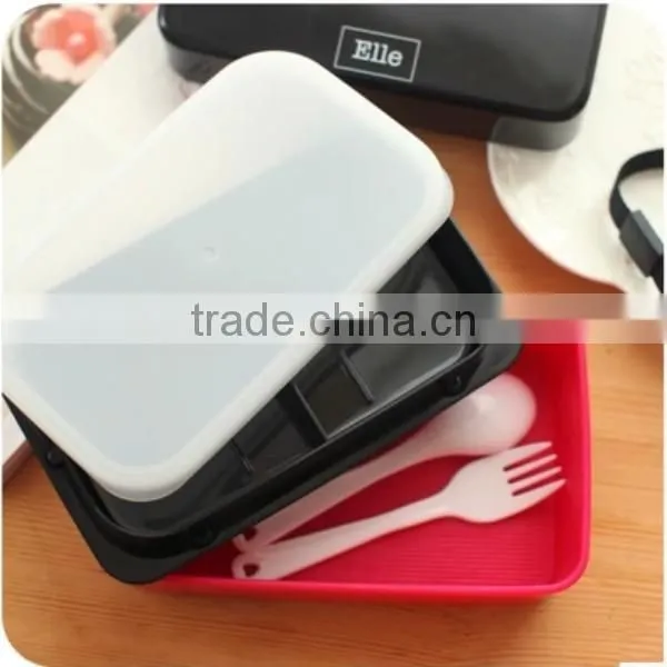 Bento Lunch Box Set With Spoon Food Container Portable Student Pack Picnic,CUSTOM Plastic Lunch Spoon,hot New Product for 2015 photo-3