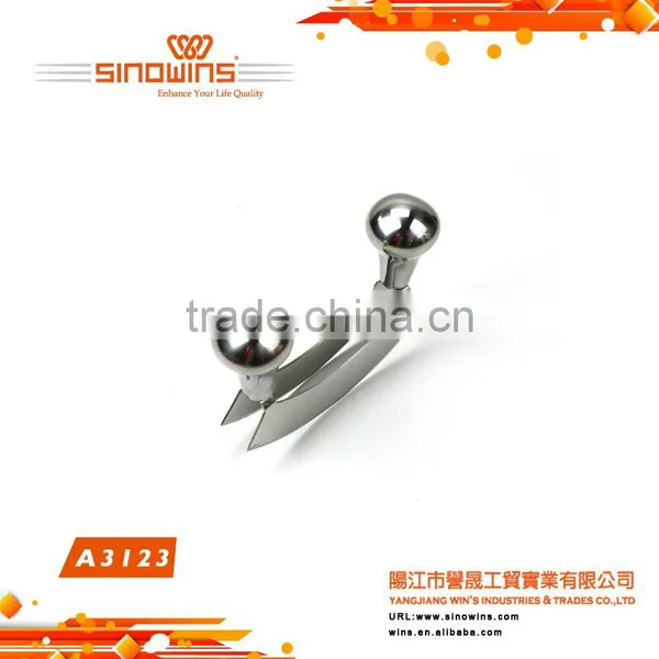 A3123 Professional Stainless Steel Double Chopping Knife Pizza Tool photo-4