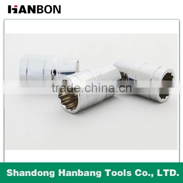 1/2" Dr. Metric Mirror Surface Cr-V 12PT Socket photo-6
