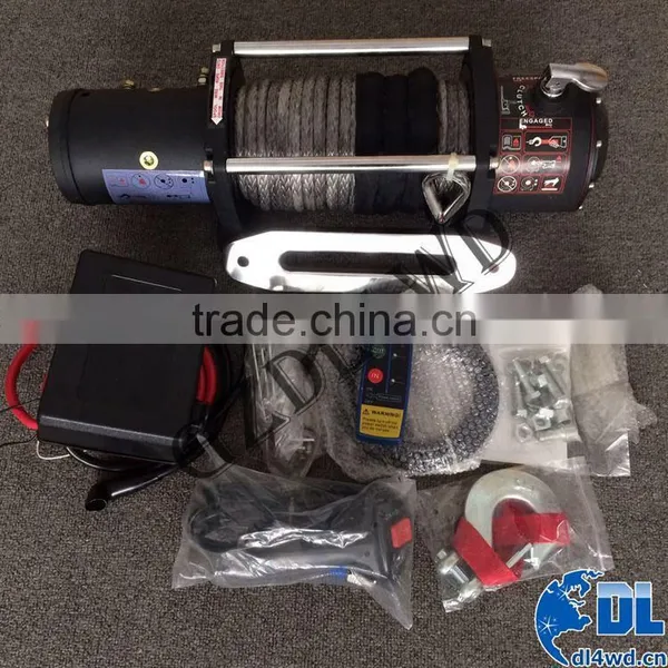 Wireless Remote Control 12v Car Winches Series Wound Motor 4x4 Electric Winch photo-6