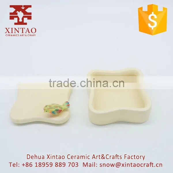 Dehua Ancient Chinese Style Hand-painted Ceramic Jewelry Boxes photo-2
