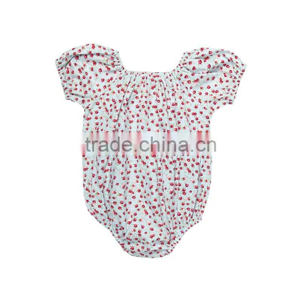 Baby Cotton Designs Fancy Bubble Rompers Vintage Lace Jumpsuits With Button photo-4