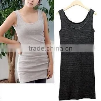 Women's Blank Tank Top for Summer 2016 ,long Line, 100%coton photo-2