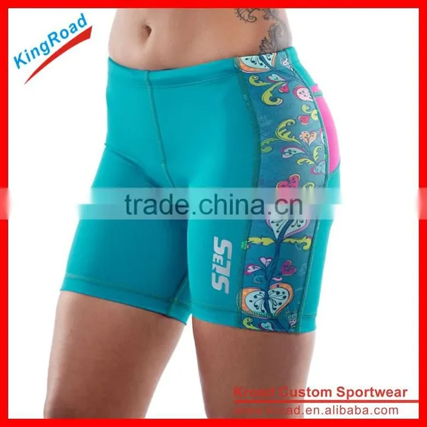 Womens Running Shorts With Contrast Dolphin Hem photo-2