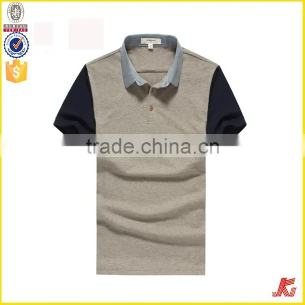 Good Quality Outdoor Two Color Sublimation Custom Man Polo T-Shirt 100% Cotton photo-2