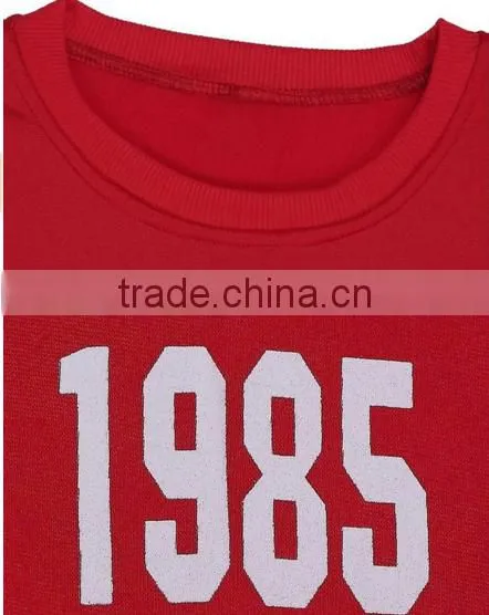Women 1985 Printed Hoodie Pants Suit Athletic Outfits Tracksuit Sportswear Without Hood photo-6