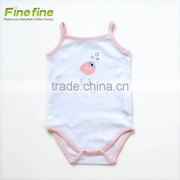 Design Smocked Baby Clothes Plain Cotton Baby Romper photo-2